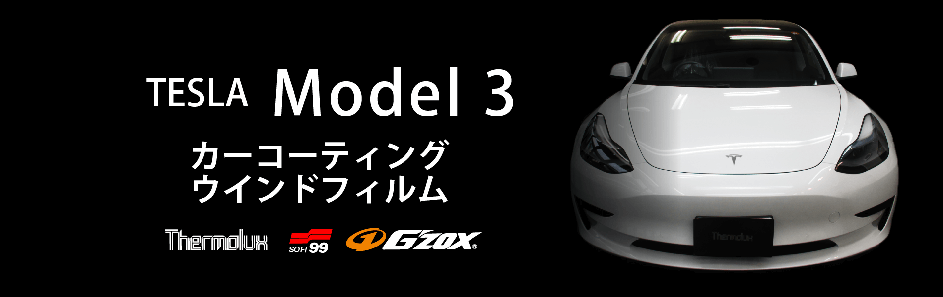 TESLA Model3のボディーコーティング | サーモラックス | 東京都世田谷